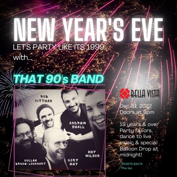 New Year's Eve Party with live music featuring That 90's Band