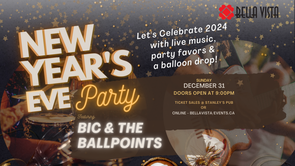 New Years Eve Party with Bic and the Ballpoints at the Bella Vista