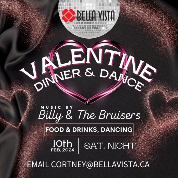 Valentine's Dinner and Dance with Billy and The Bruisers. Saturday Night February 10th, 2024