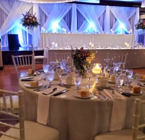 Table setting for wedding or event